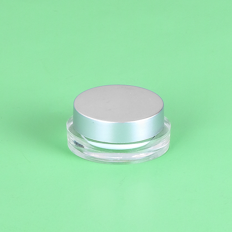 5g Customized Small Volume Flat Acrylic Trial Sample Jar Cream Container Travel skincare jar