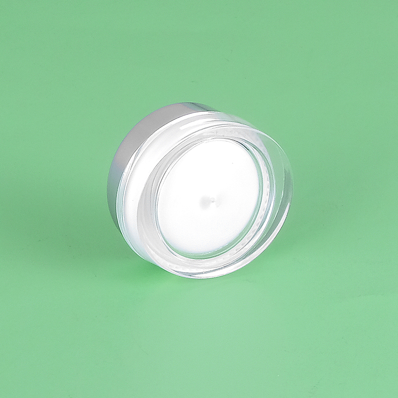 5g Customized Small Volume Flat Acrylic Trial Sample Jar Cream Container Travel skincare jar