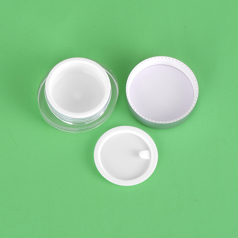 5g Customized Small Volume Flat Acrylic Trial Sample Jar Cream Container Travel skincare jar