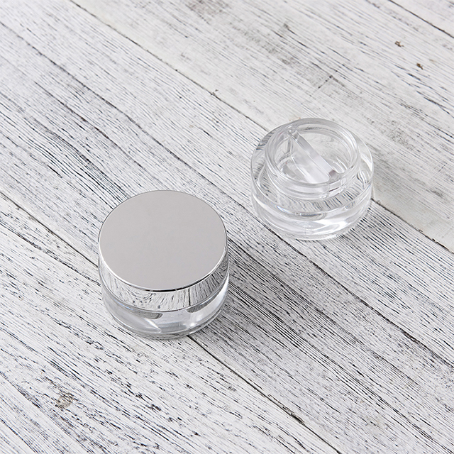 5g Mini Hand Cream Face Cream Packaging 5g Metal Silver Aluminum Cosmetic Cream Jar With Screw Lid