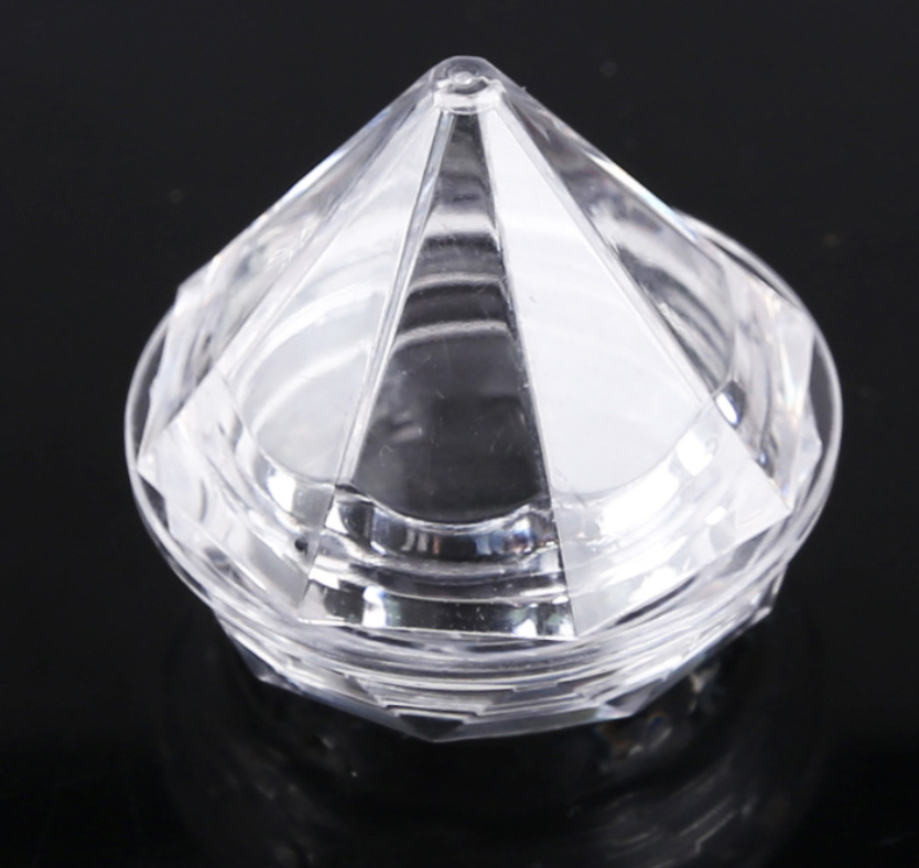 5g Mini Refillable Bottles Diamond-shaped Transparent Cosmetic Empty Jar for Cream Eyeshadow Face Lotion Nail Powder Jewelry