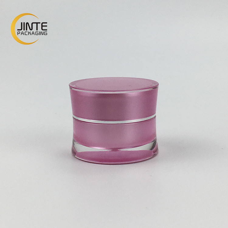 5g Mini Small Empty Skin Care Cosmetic Slim Waist Plastic Acrylic Cream Jar For Nail Gel