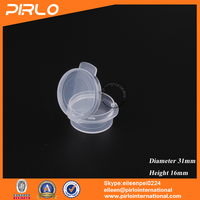 5g Mini plastic joint jar pharmaceutical dry powder PP jar with flip top cap 5g joint cap plastic jar