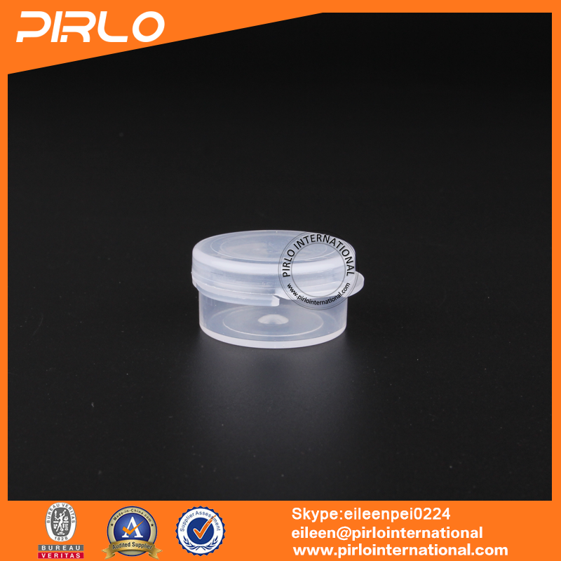 5g Mini plastic joint jar pharmaceutical dry powder PP jar with flip top cap 5g joint cap plastic jar