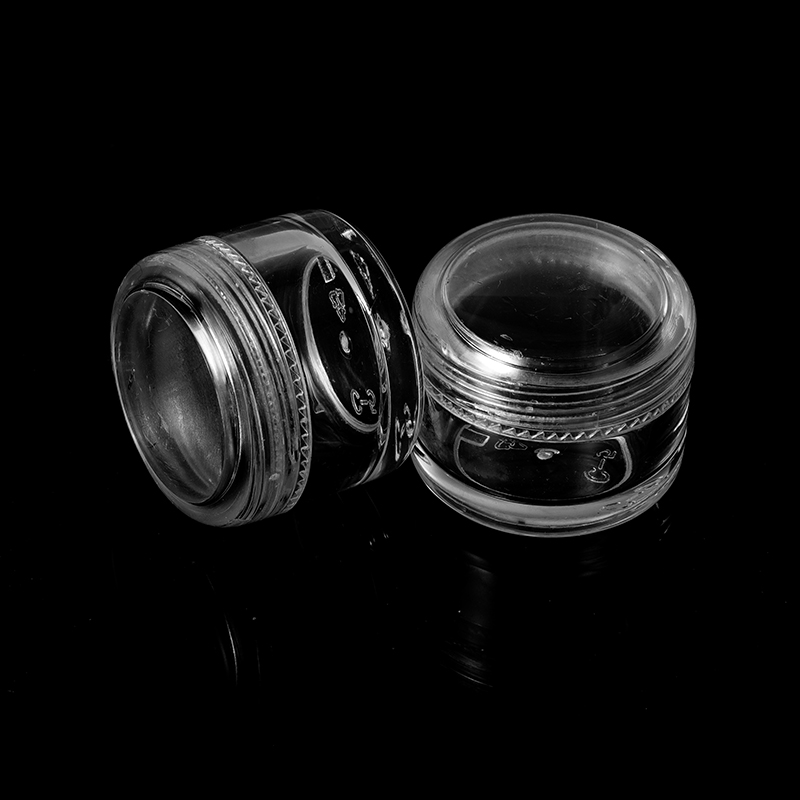 5g PS Transparent Clear Plastic Cosmetic Jars Empty Sample Container for Eye Cream, Eye Shadow