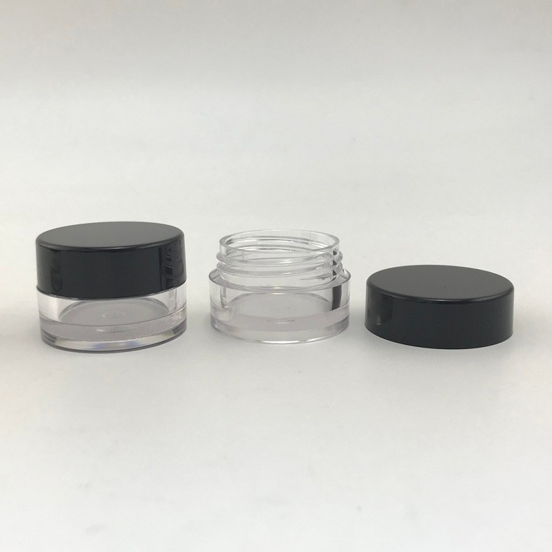 5g PS Transparent Plastic Cosmetic Jars, Empty Container for Eye Cream, Eye Shadow