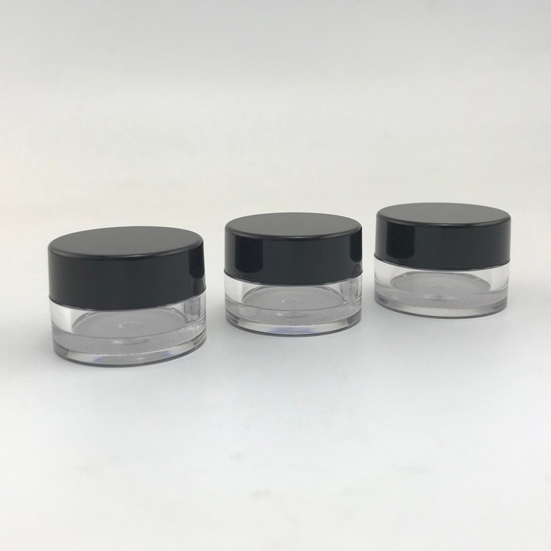 5g PS Transparent Plastic Cosmetic Jars, Empty Container for Eye Cream, Eye Shadow