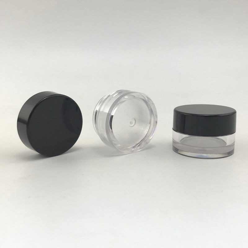 5g PS Transparent Plastic Cosmetic Jars, Empty Container for Eye Cream, Eye Shadow