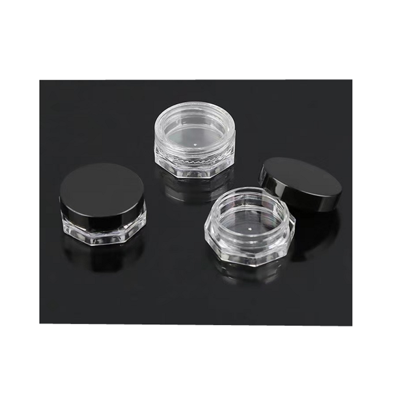 5g PS plastic Octagonal eye cream jar, sample travel cream jar, Octagon facial cream container
