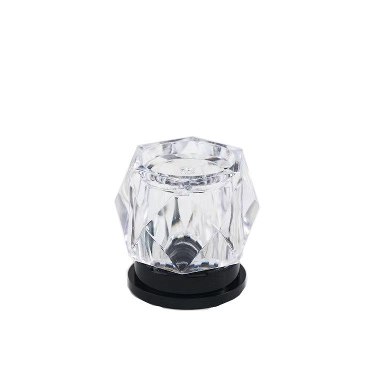 5g Plastic PS Diamond glitter jar, 5g cosmetic glitter powder bottle