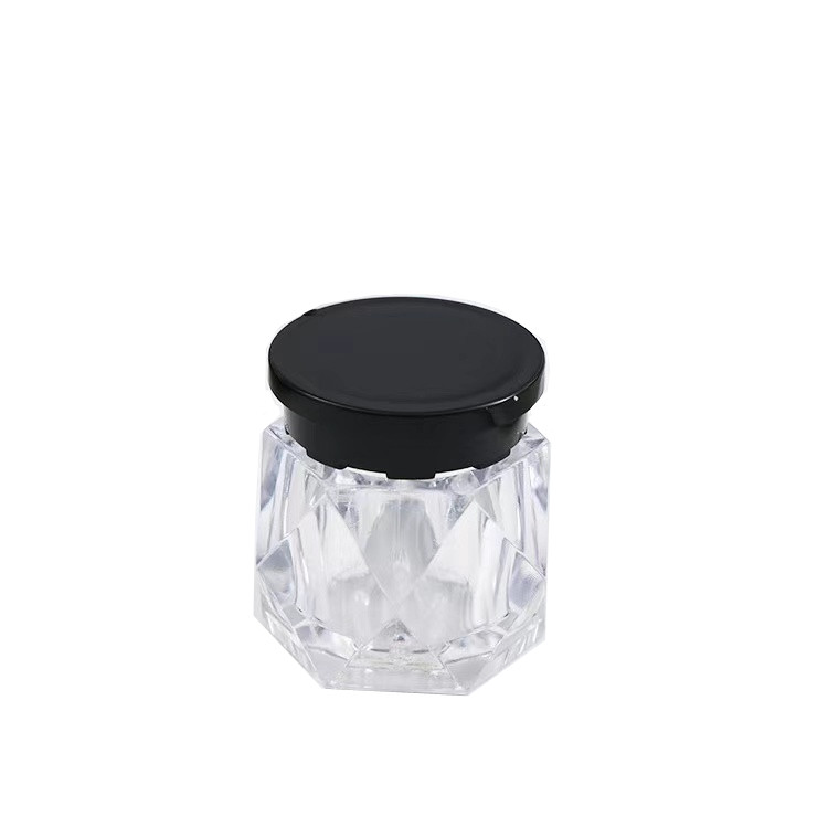 5g Plastic PS Diamond glitter jar, 5g cosmetic glitter powder bottle