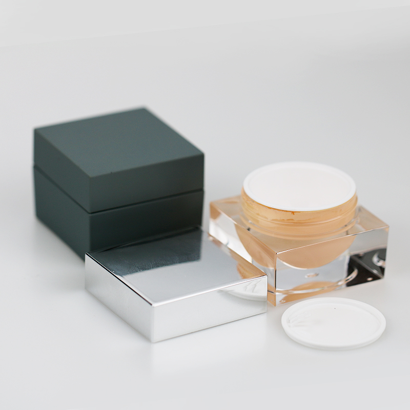 5g Shaoxing Square LED Gel Container Clear Cosmetic Nail UV Gel Jar on Sale