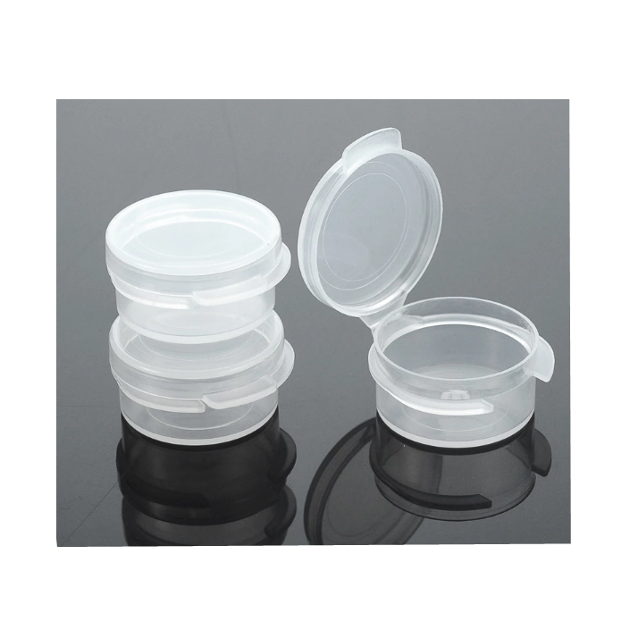 5g Small flip top Cosmetic Jar, Leakproof jar, Conjoined cap jar