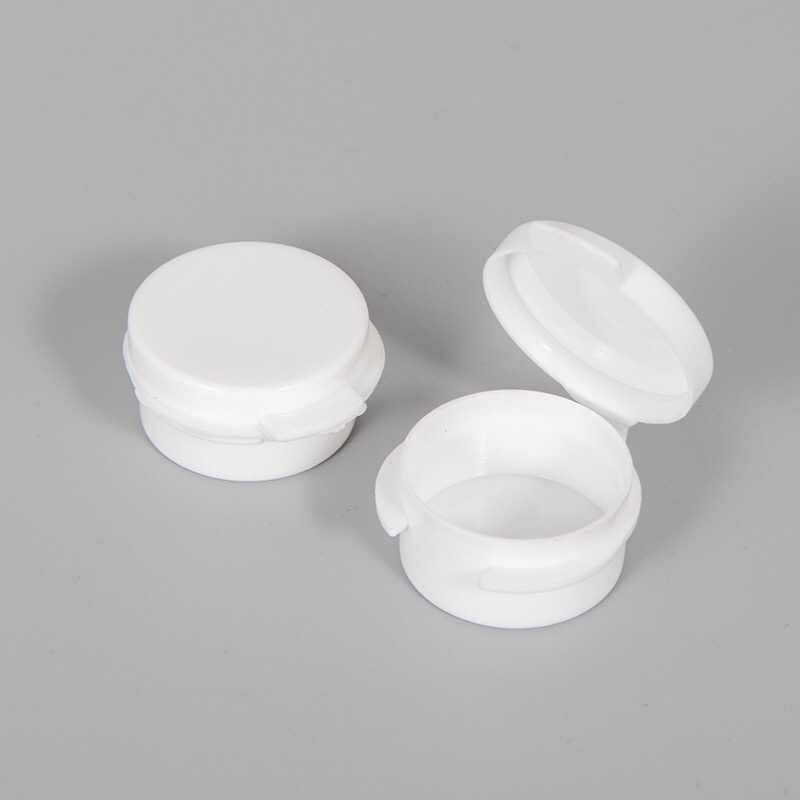 5g Small flip top Cosmetic Jar, Leakproof jar, Conjoined cap jar