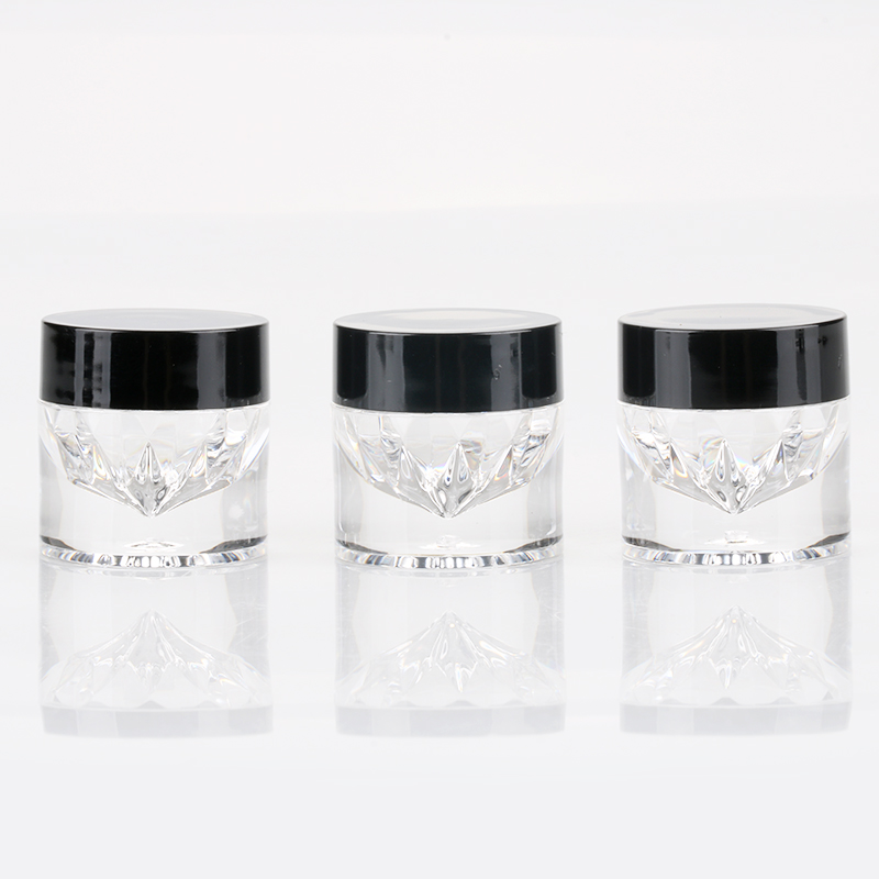 5g Unique Shaped Nail Polish Powder Plastic Jars New Glitter Container with Sifter