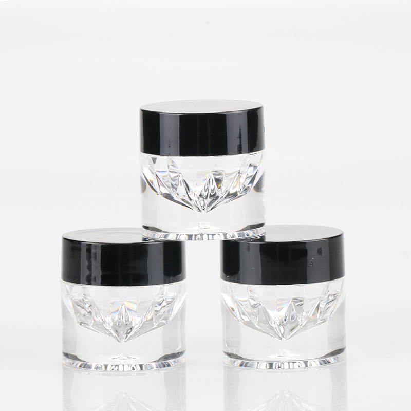 5g Unique Shaped Nail Polish Powder Plastic Jars New Glitter Container with Sifter