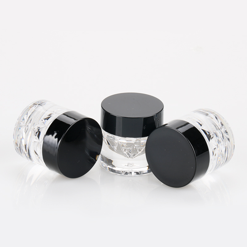 5g Unique Shaped Nail Polish Powder Plastic Jars New Glitter Container with Sifter