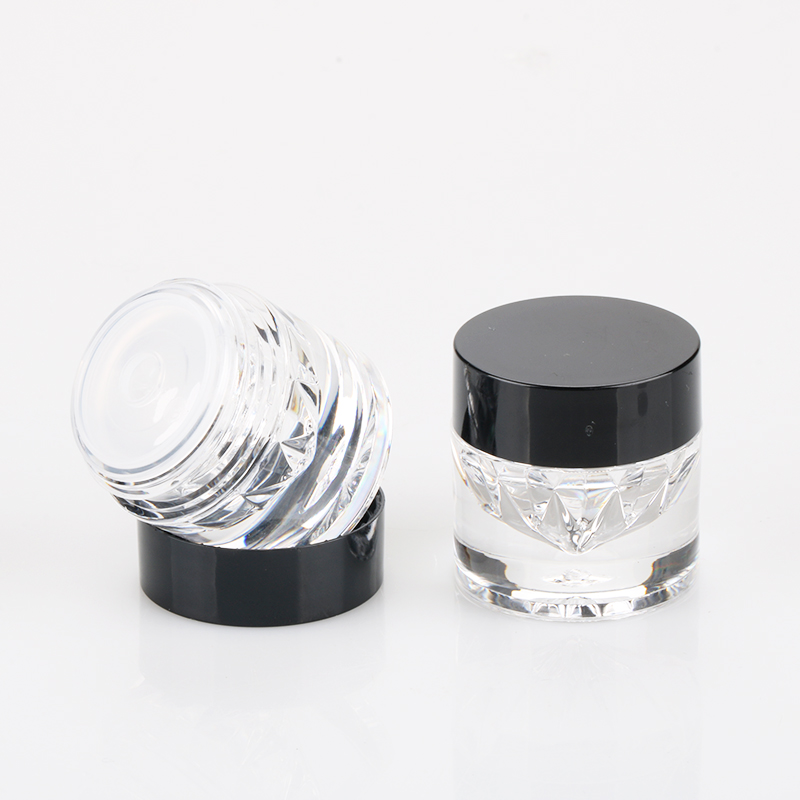 5g Unique Shaped Nail Polish Powder Plastic Jars New Glitter Container with Sifter