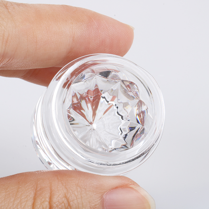 5g Unique Shaped Nail Polish Powder Plastic Jars New Glitter Container with Sifter