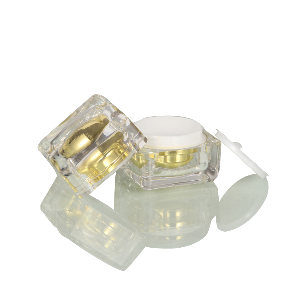5g Unique design diamond shape acrylic cream Jar empty cosmetic container plastic jars