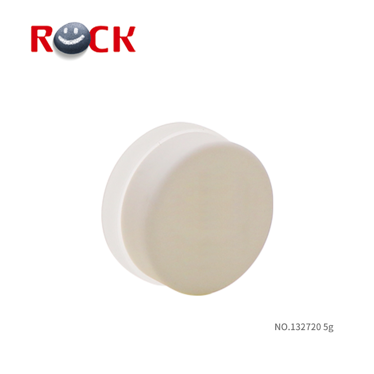 5g White mini flat frosted cream jar glass jar