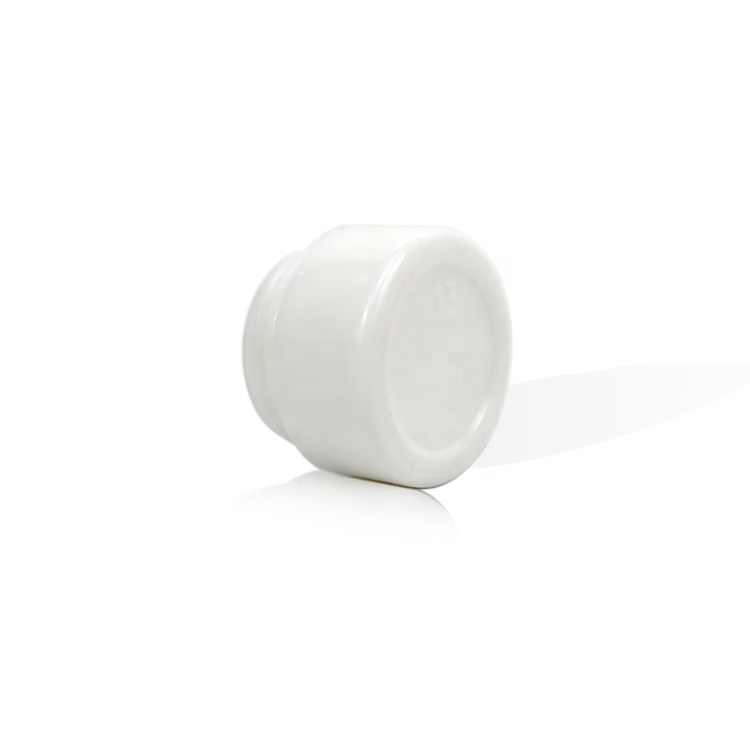 5g White porcelain glass eye cream jar with white cap