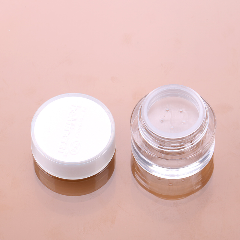 5g acrylic loose powder jar with sifter