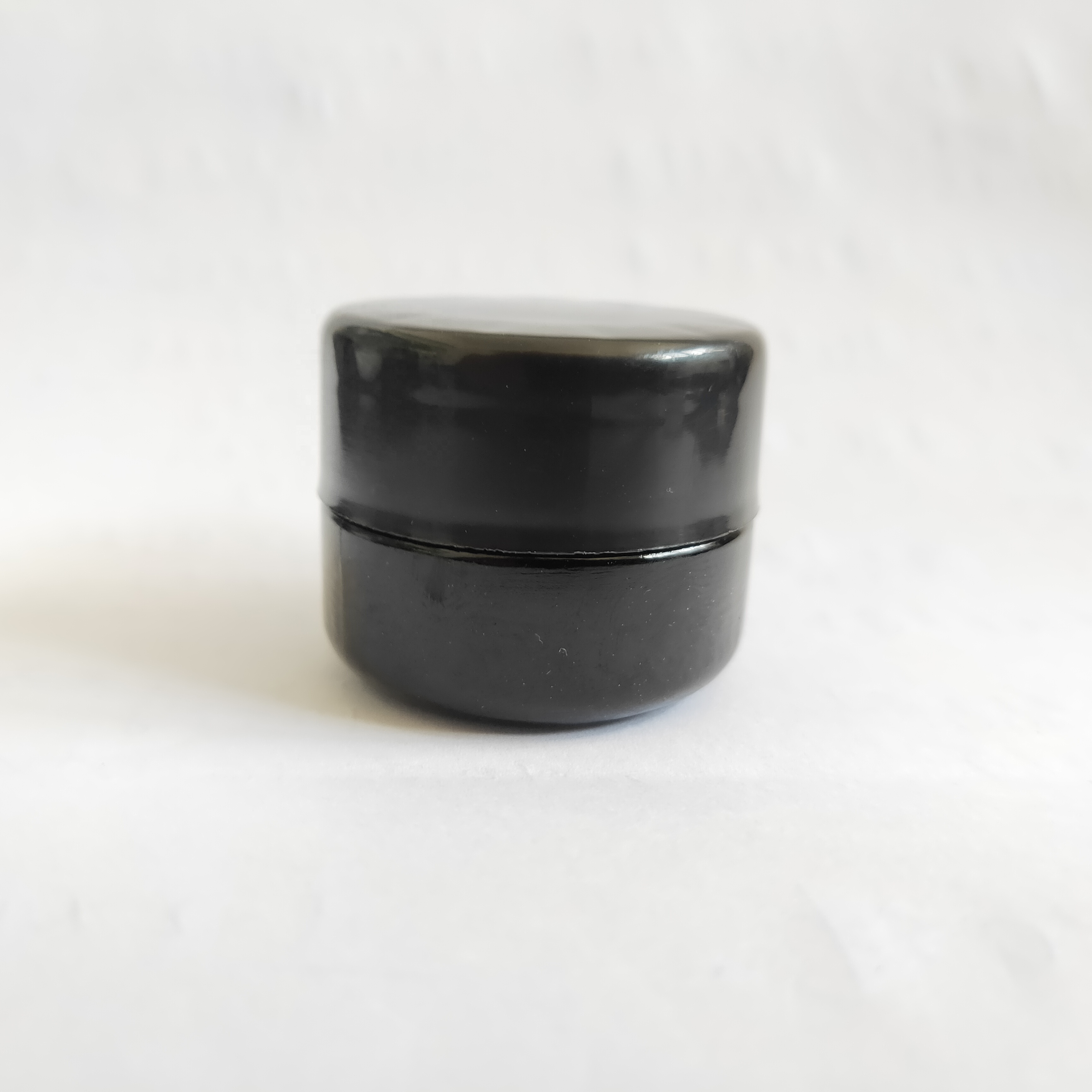 5g black painting glass cream jar essential oil cbd oil glass jar with CRC cap