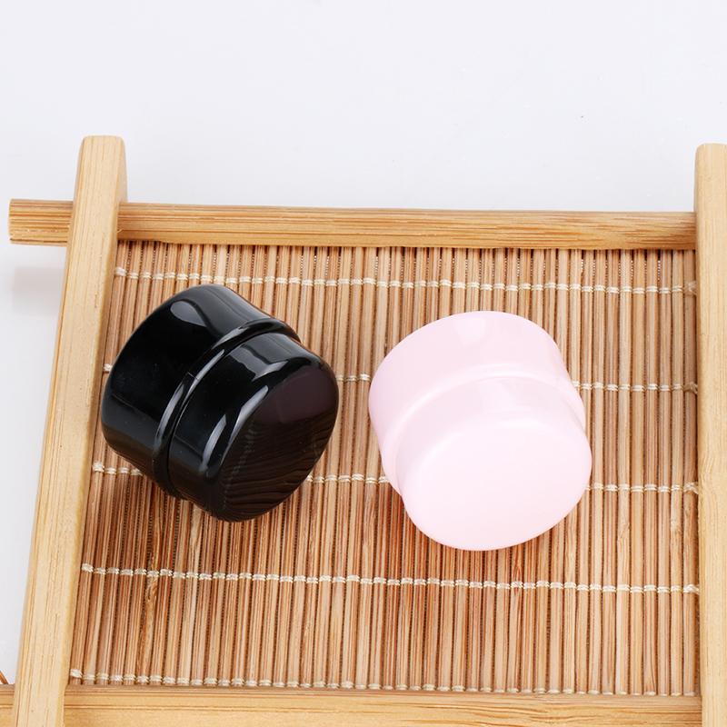 5g black uv gel polish round mini plastic container custom made cream jar in stock