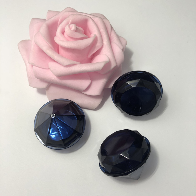 5g blue diamond shaped cream jar,eye cream container, Conical glitter powder jar