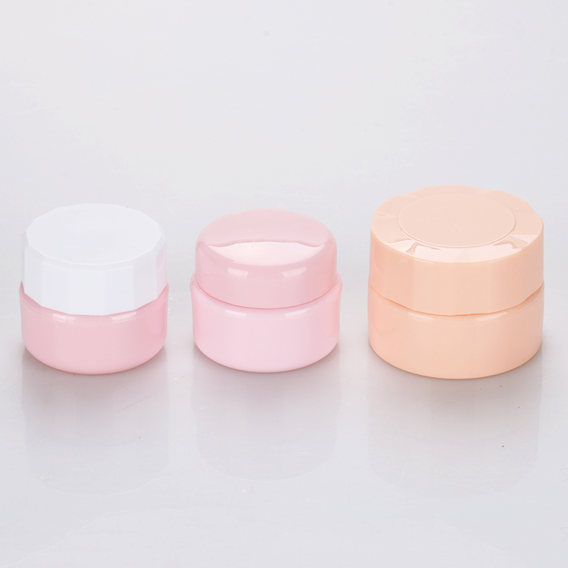 5g cheap custom plastic travel cosmetic eye cream container uv nail pink color gel polish jars