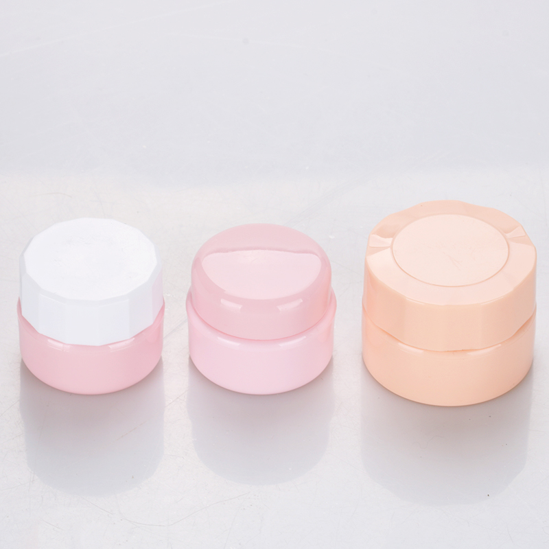 5g cheap custom plastic travel cosmetic eye cream container uv nail pink color gel polish jars