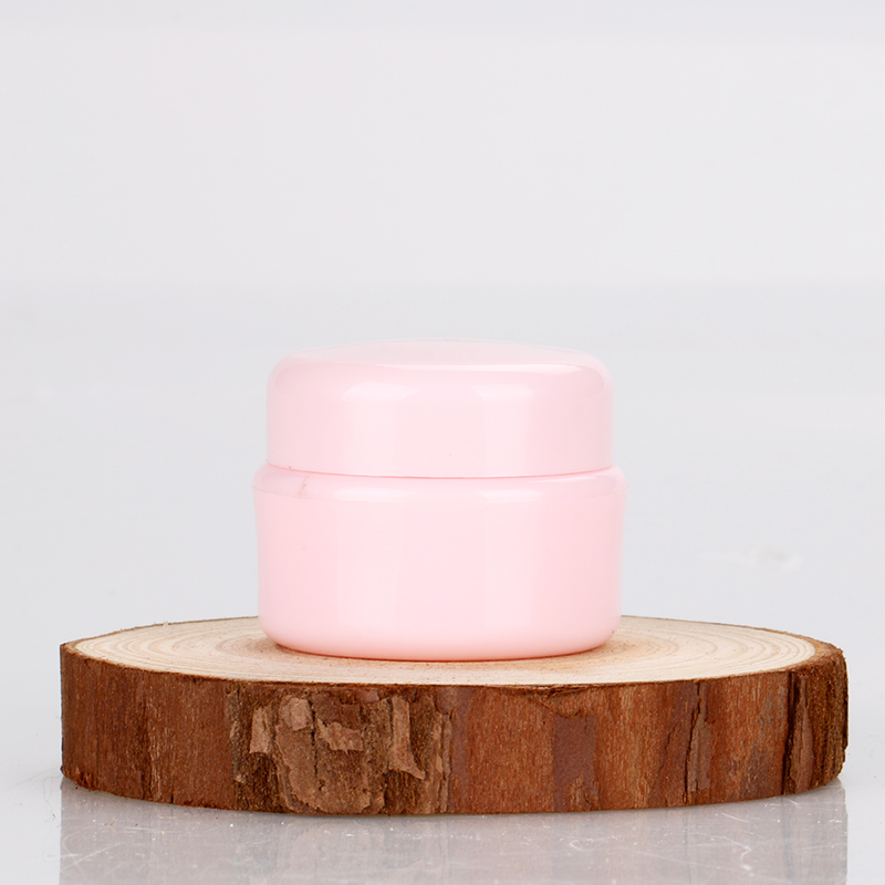 5g cheap custom plastic travel cosmetic eye cream container uv nail pink color gel polish jars