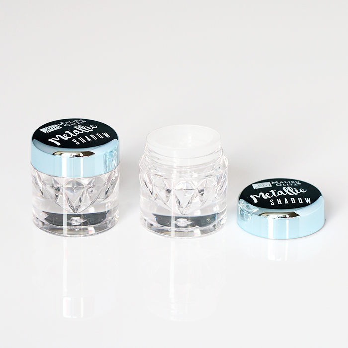 5g clear nail gel polish pigment glitter jar custom powder cosmetic cream container