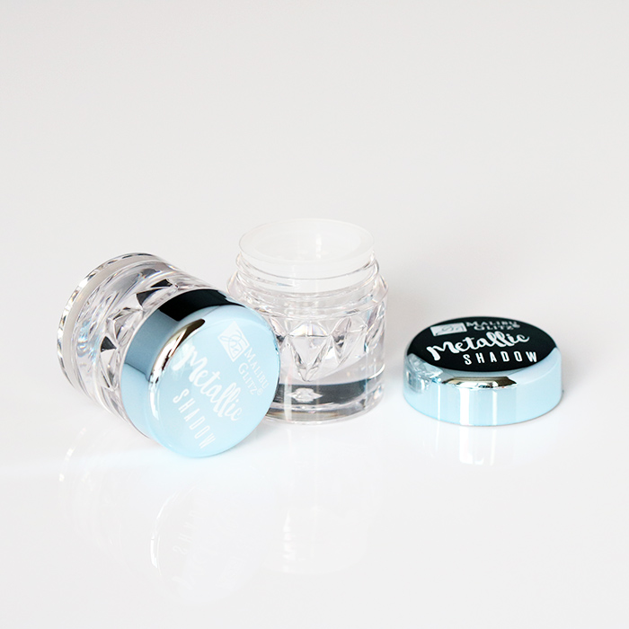 5g clear nail gel polish pigment glitter jar custom powder cosmetic cream container