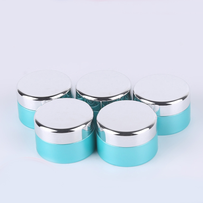5g color gel plastic cylinder bottle blue cream jar small nail salon plastic pot