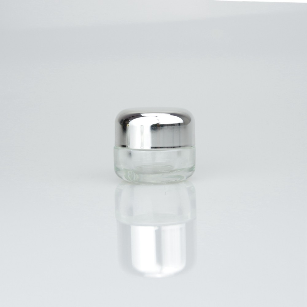 5g empty cosmetic eye cream aluminum cap small glass jar
