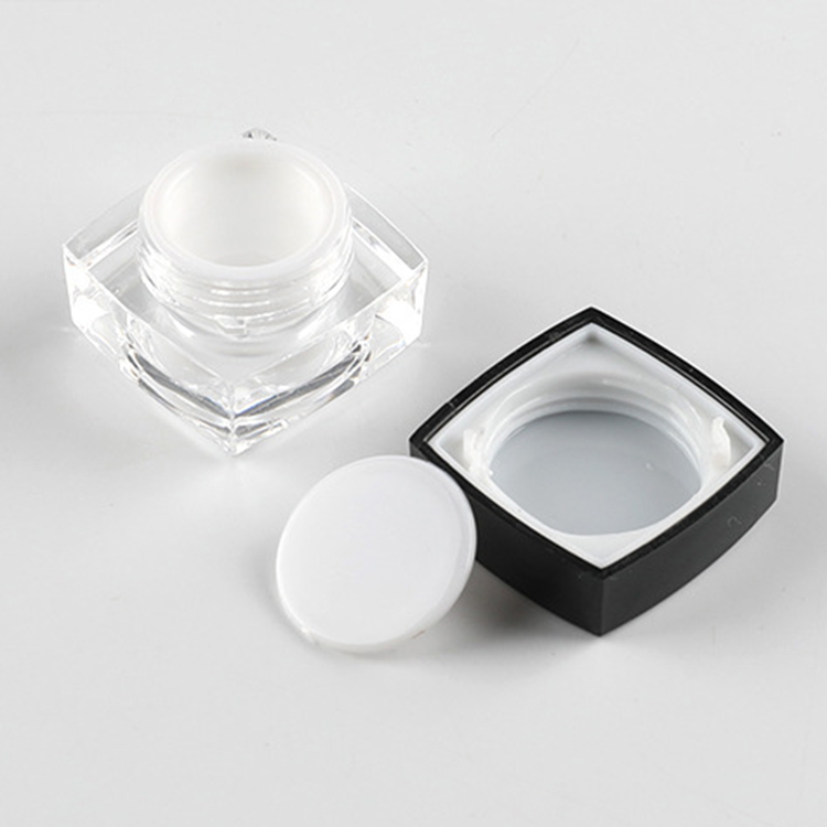 5g empty plastic acrylic square eye cream jar