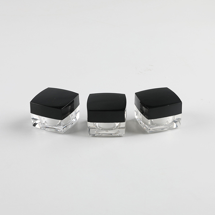 5g empty plastic acrylic square eye cream jar