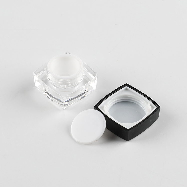 5g empty plastic acrylic square eye cream jar