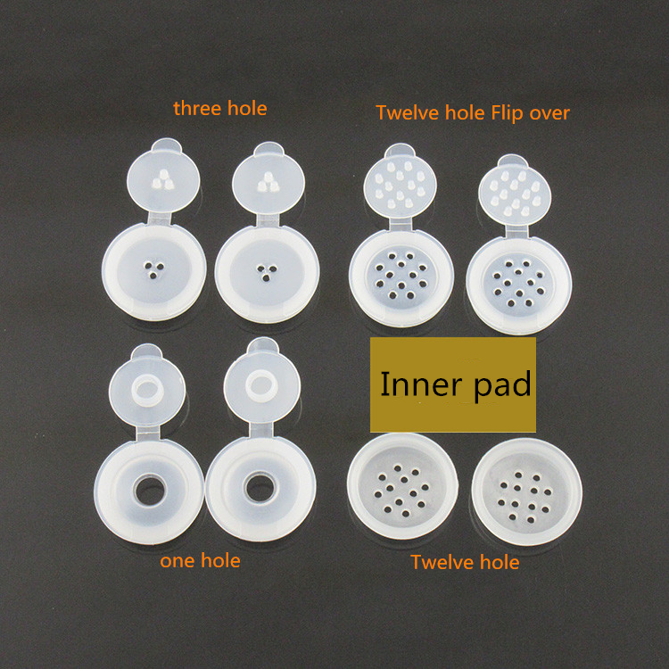 5g empty small Sliver Gold cap sample cosmetics container Nail Granule Box Plastic honey powder jars loose powder box