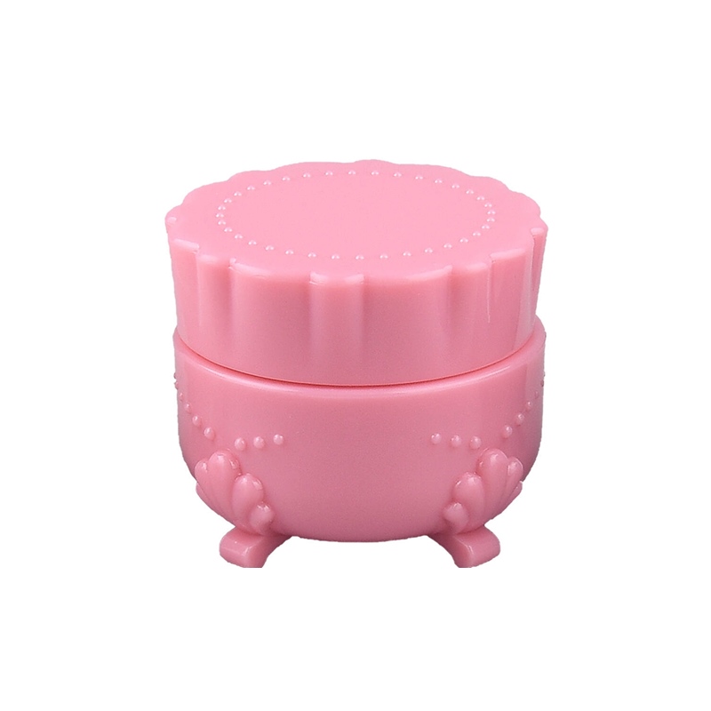 5g emtpy cute pink black white small cream jar sample Nail polish gel plastic jar