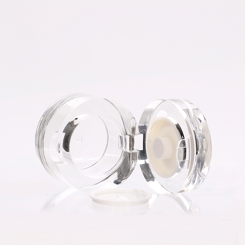 5g free acrylic nail polish container samples glitter powder container for nail art with sifter clear round plastic polish jar