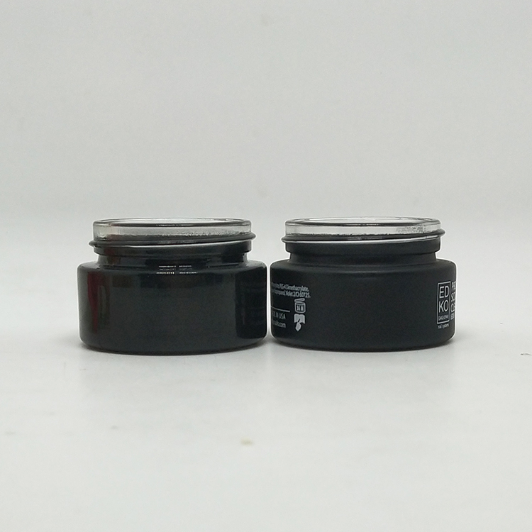 5g glass jar cosmetic frosted glass jar with metal cap