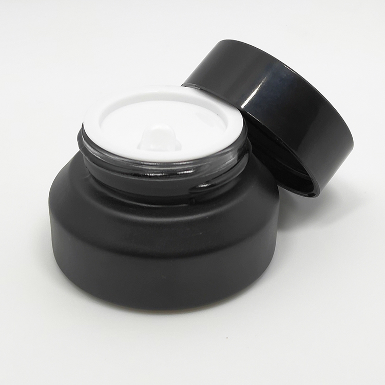5g glass jar cosmetic frosted glass jar with metal cap