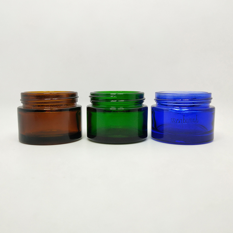 5g glass jar cosmetic frosted glass jar with metal cap