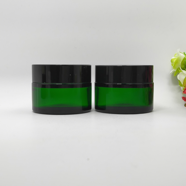 5g glass jar cosmetic frosted glass jar with metal cap