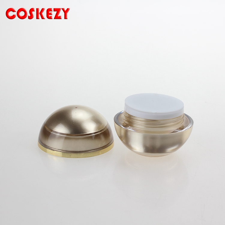 5g golden cosmetic containers acrylic cream jar, Round Acrylic Jar 5g for cosmetic packaging