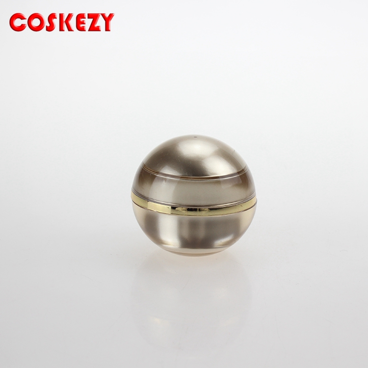 5g golden cosmetic containers acrylic cream jar, Round Acrylic Jar 5g for cosmetic packaging