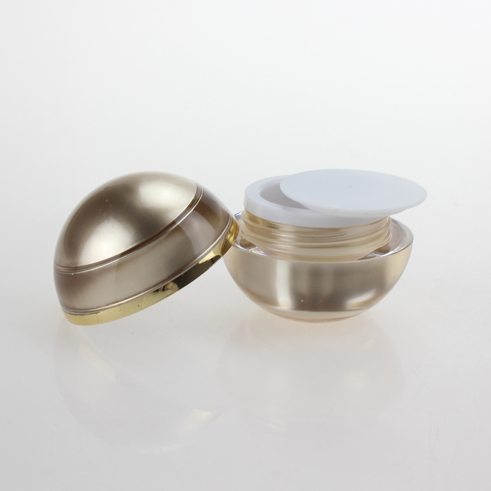 5g golden cosmetic containers acrylic cream jar, Round Acrylic Jar 5g for cosmetic packaging